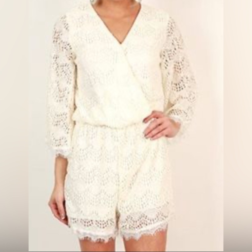 Dee Elle Lace Boho Romper
